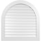 Ekena Millwork Round Top Surface Mount PVC Gable Vent: Functional, w/ 3-1/2"W x 1"P Standard Frame, 38"W x 40"H GVPRT38X4001SF - alternate 1